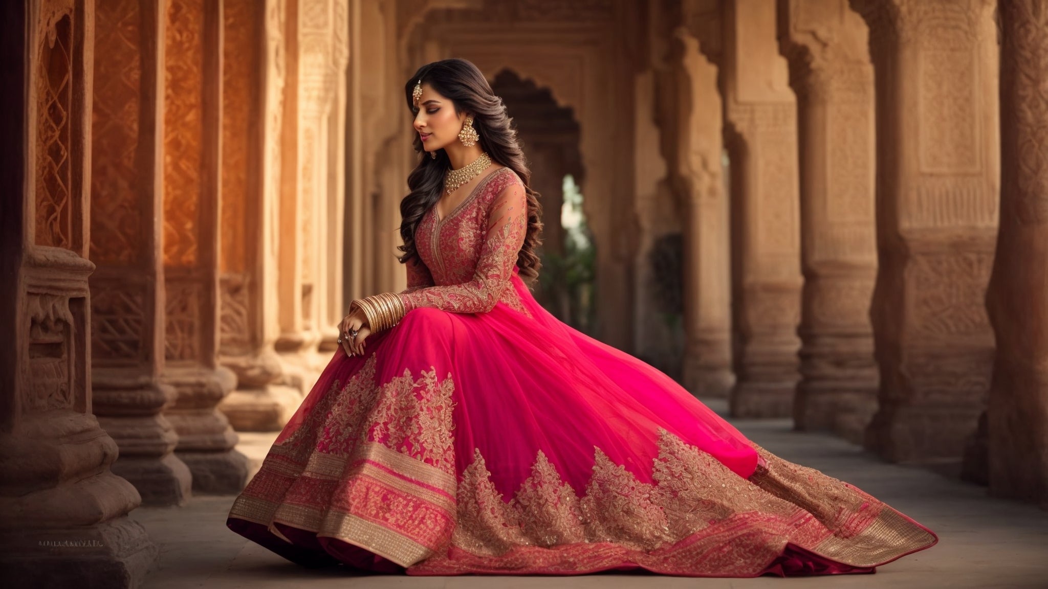 Elevate Your Style: How to Accessorize Anarkali Suits with Shreekama Jewelry, Bags, and Shoes