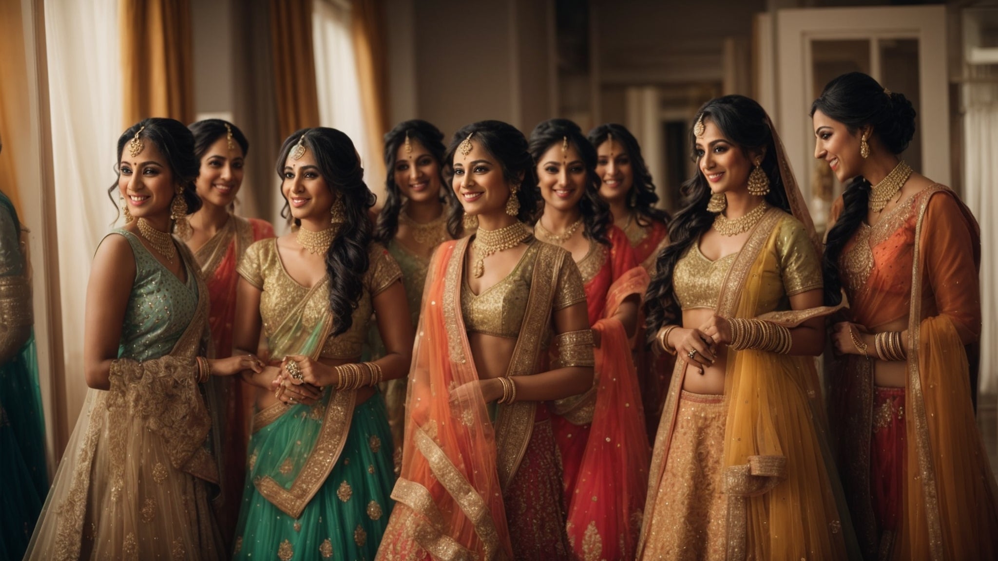 Lehenga Shopping with Your Bridesmaids: Matching Looks for Your Squad