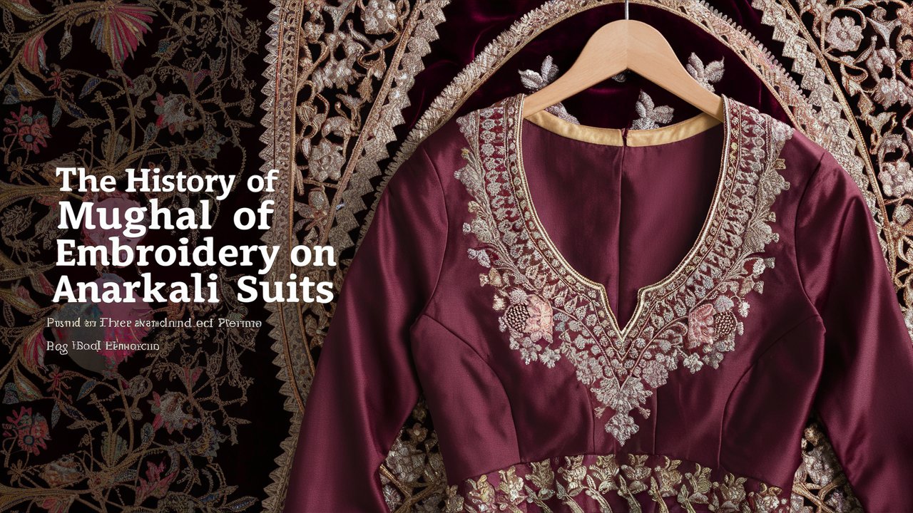 The History of Mughal Embroidery on Anarkali Suits