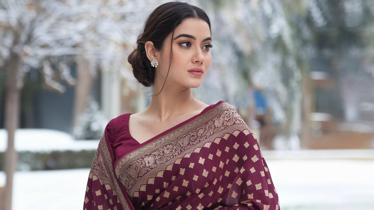 How to Style a Designer Saree for a Winter Party