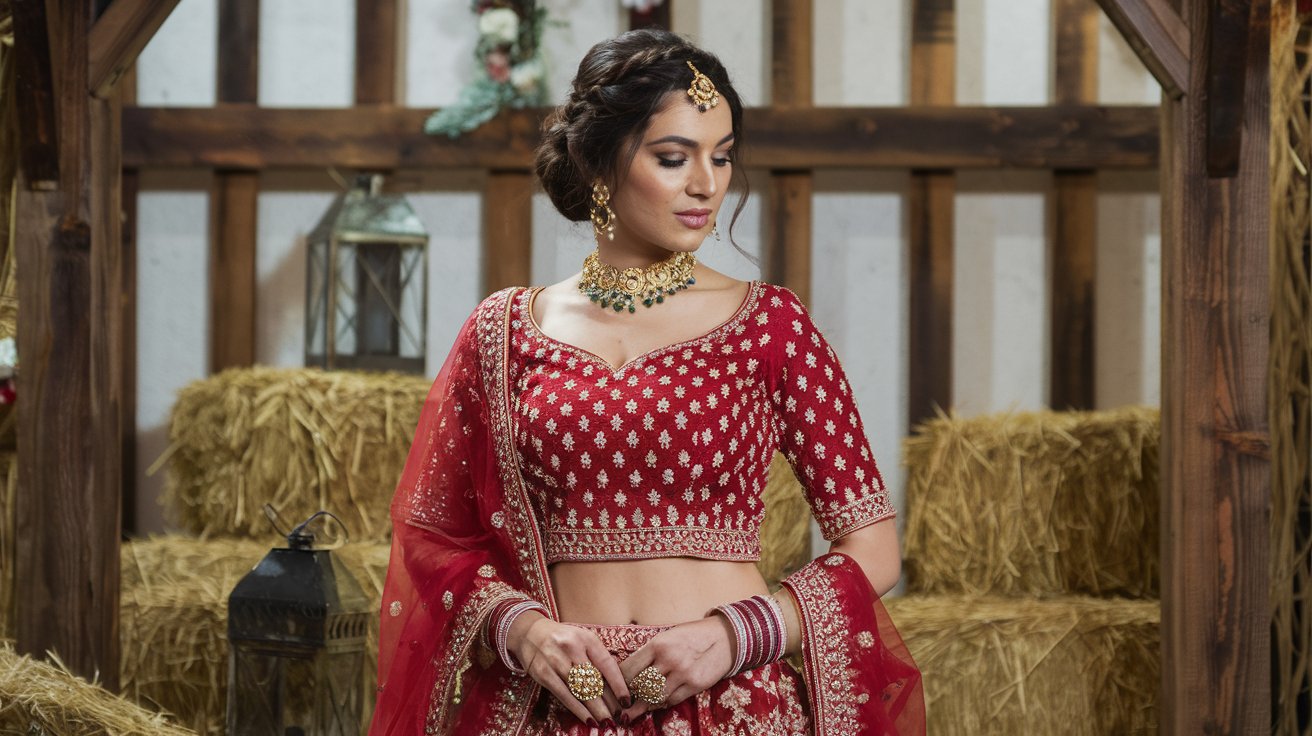 How to Style a Bridal Lehenga for a Rustic Wedding