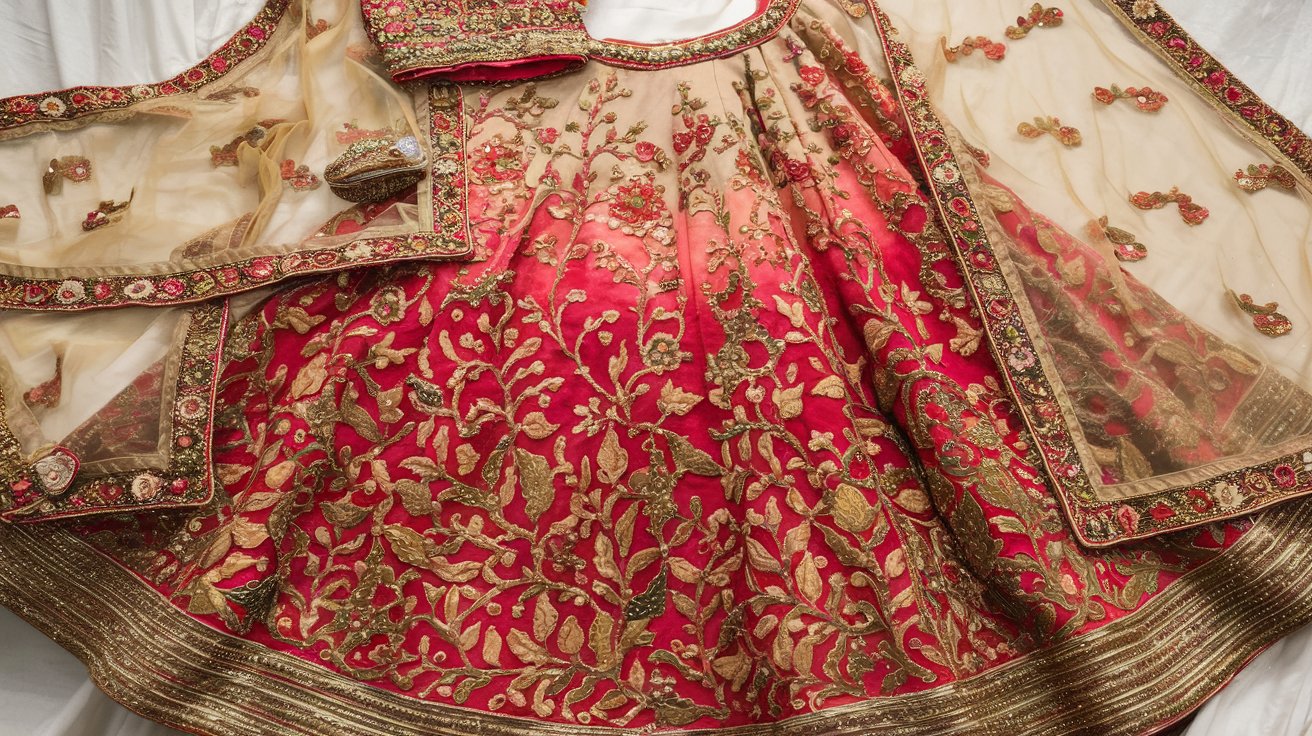 Hand-Painted Bridal Lehengas: A Unique Touch