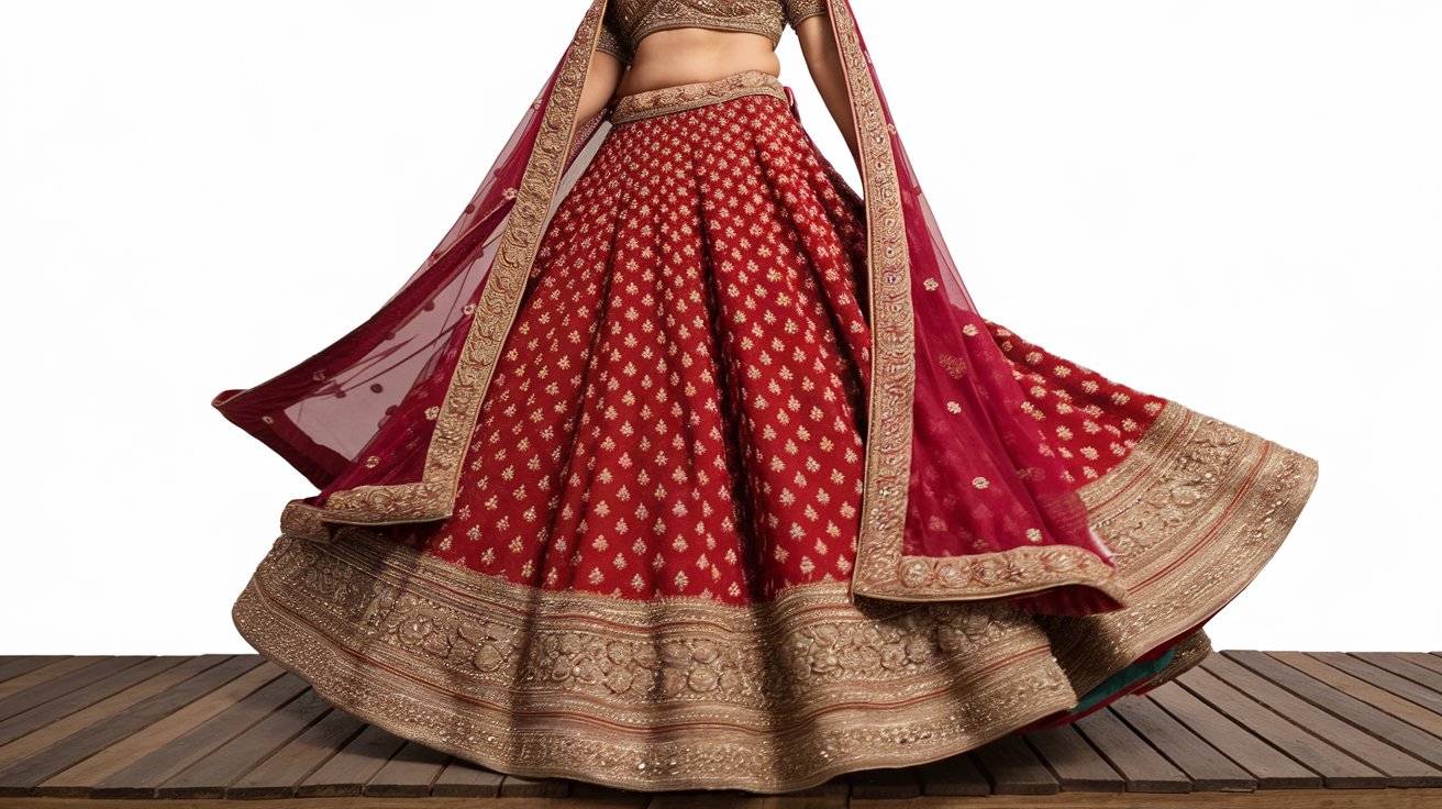 Bridal Lehenga Draping Styles for Different Body Types