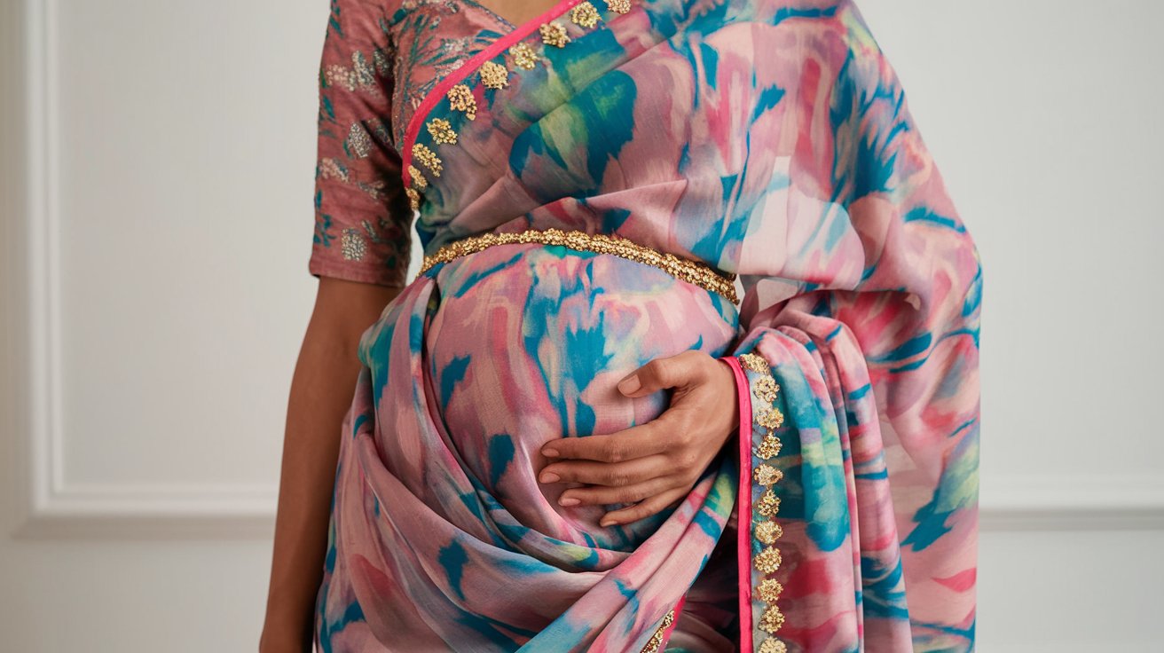 Designer Sarees for Maternity Wear