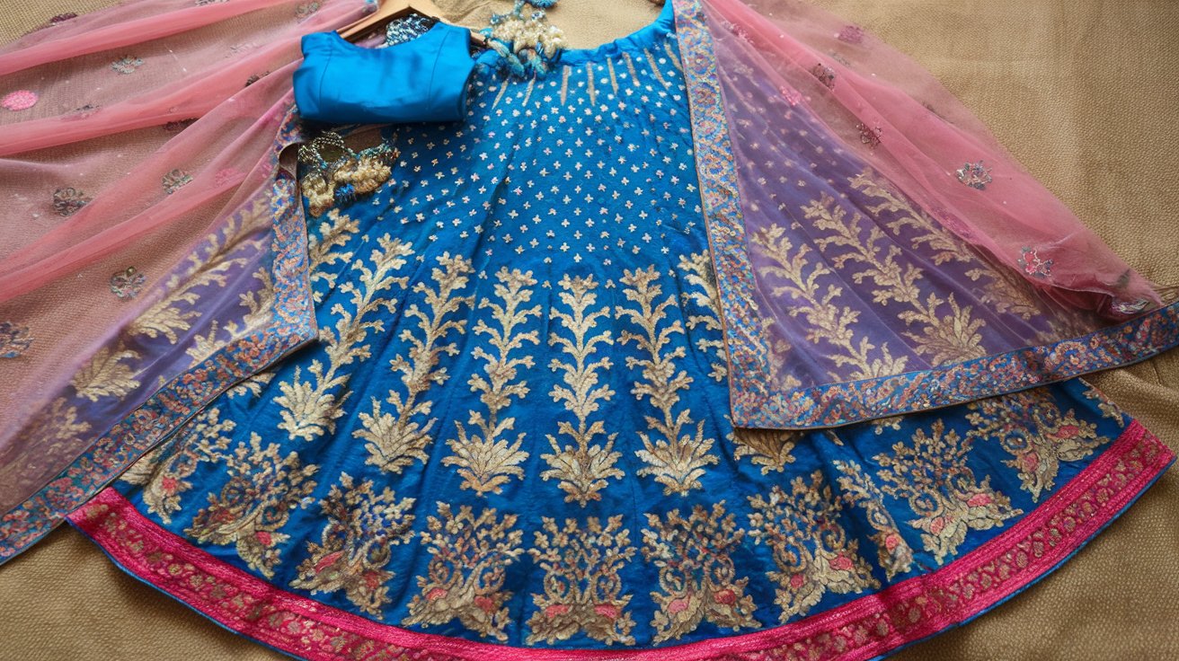 Semi-Stitched Lehengas for Family Reunions