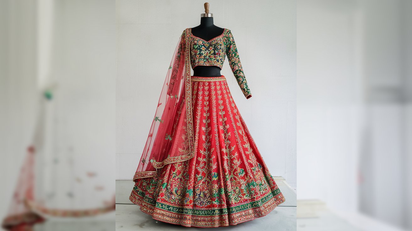 Semi-Stitched Lehengas for Formal Dinners