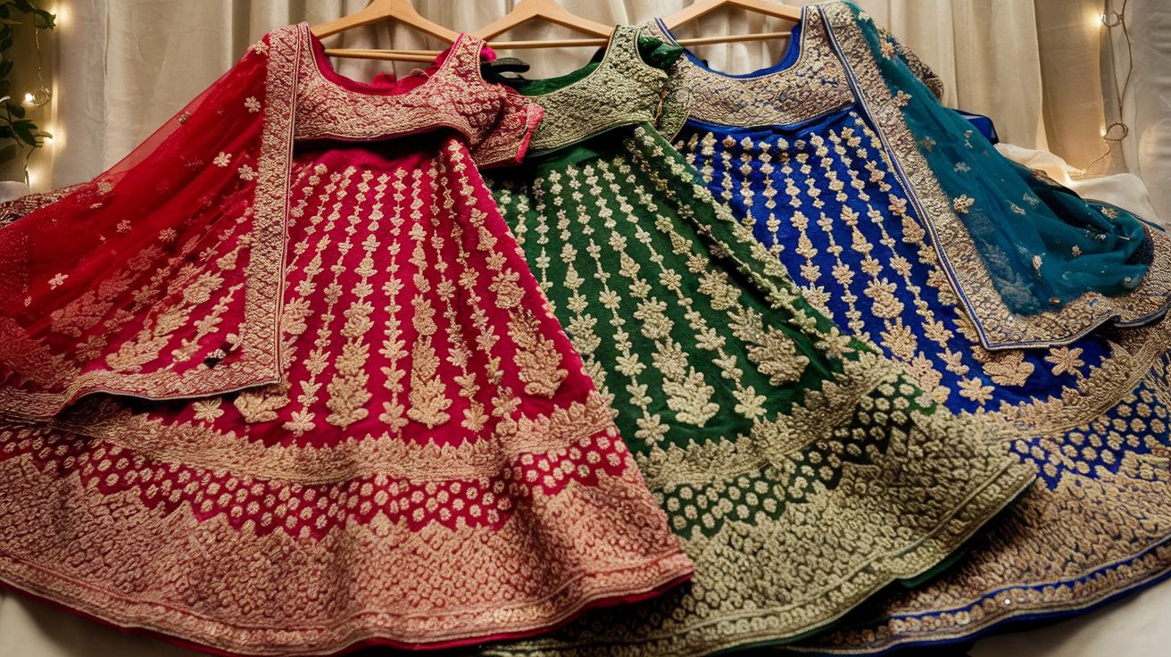 Semi-Stitched Lehengas for Holiday Parties