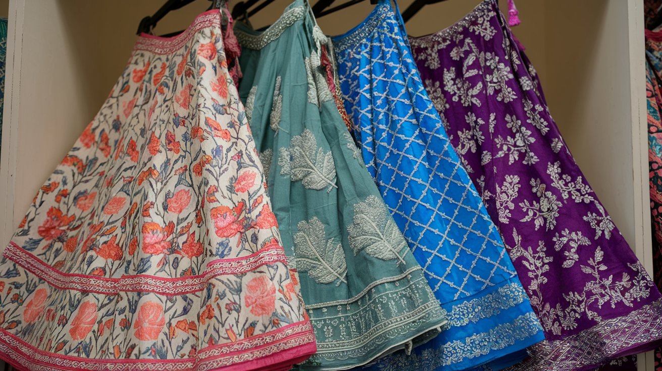 Semi-Stitched Lehengas for Different Seasons