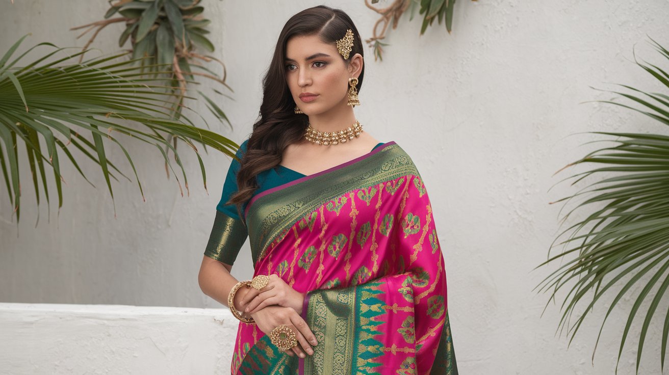 How to Style a Designer Saree for a Photo Shoot