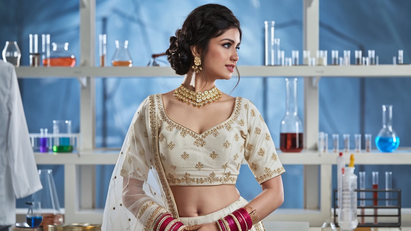 How to Style a Bridal Lehenga for a Science-Themed Wedding