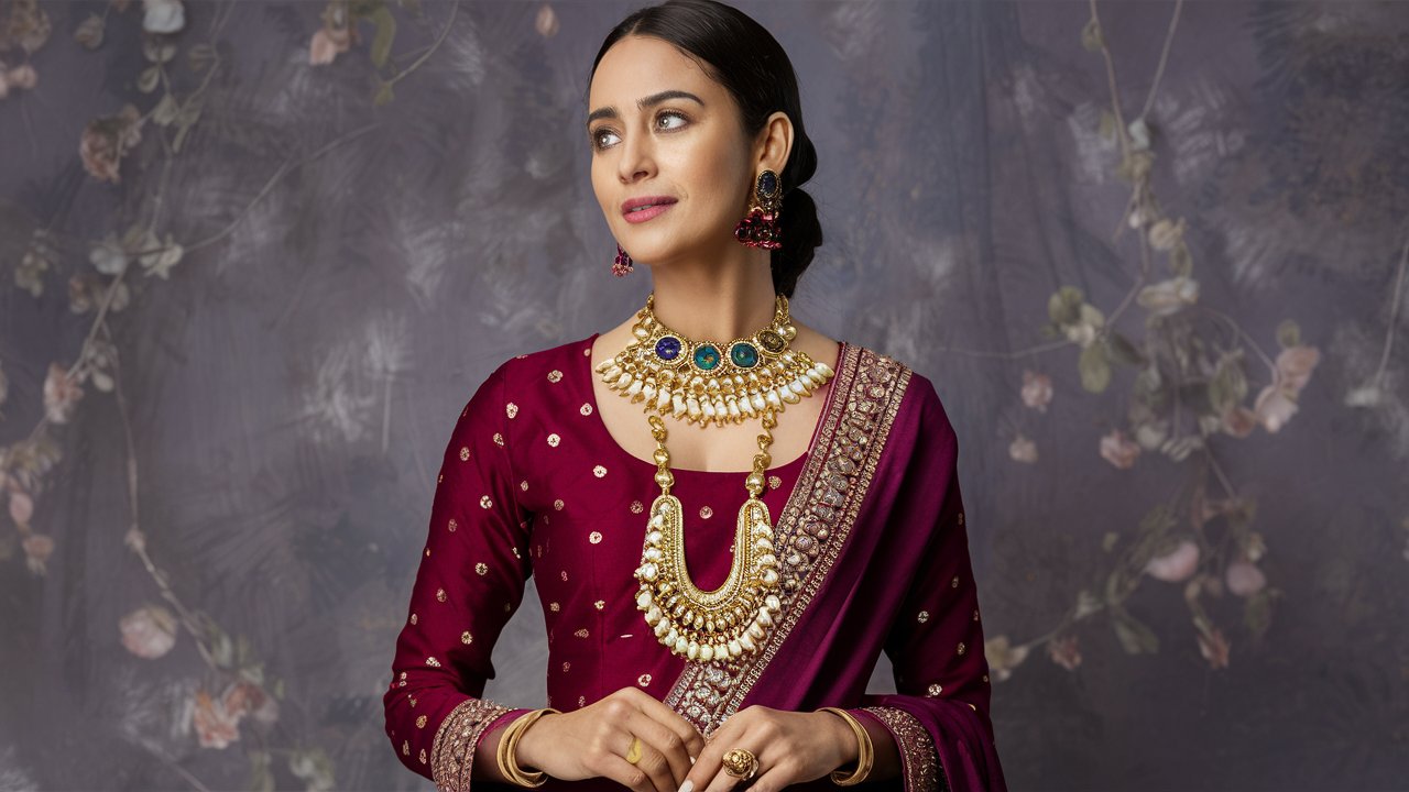 Anarkali Suit Jewelry Inspiration: Statement Necklaces and Earrings