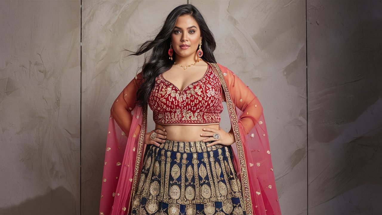 Lehenga Trends for Plus-Size Women: Flattering Styles and Tips