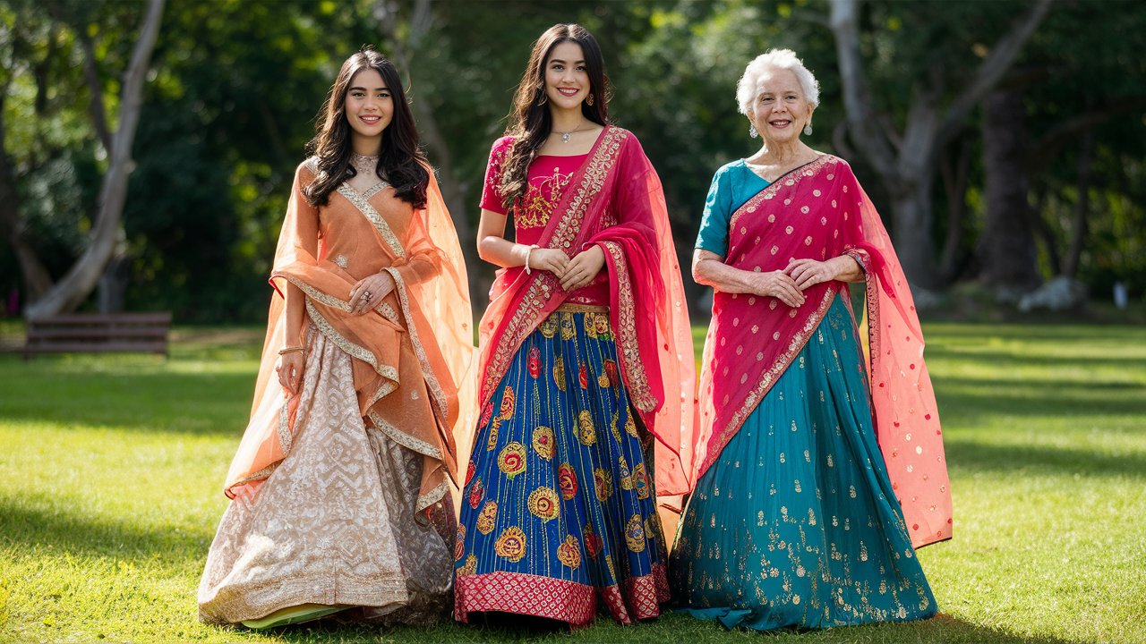 Lehengas for Different Age Groups: A Guide to Choosing the Perfect Fit