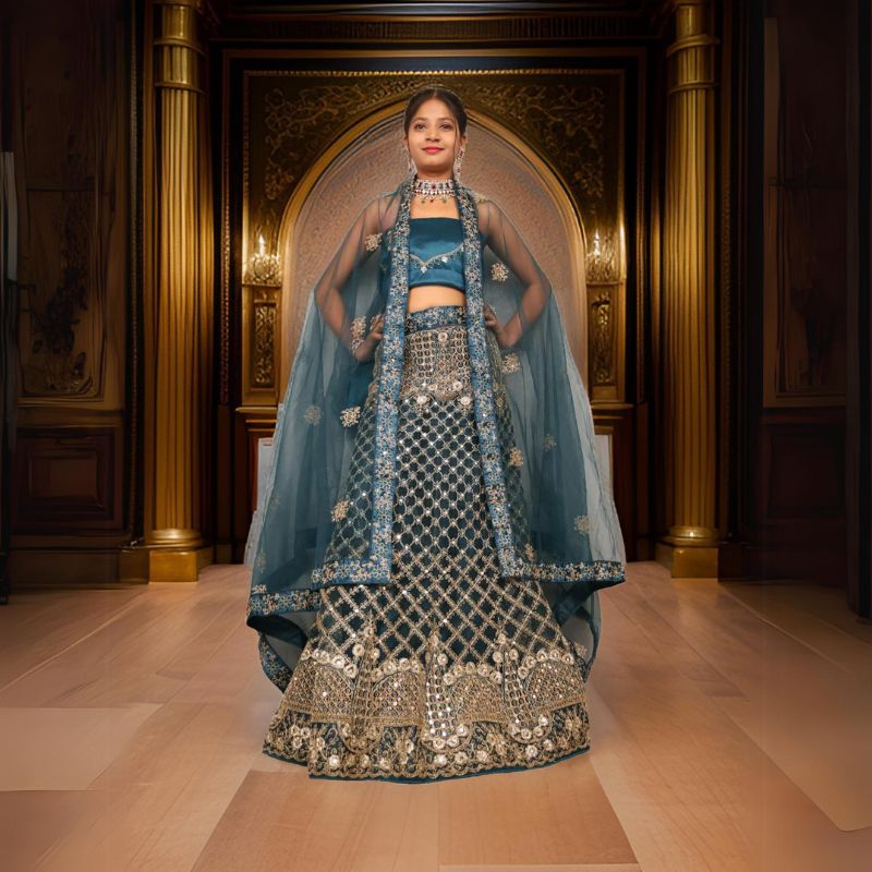 Featured Semi-Stitched Lehenga