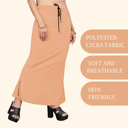 Lycra Saree Shapewear Petticoat for Women by Shreekama Gold Beige Clothing Accessories for Party Festival Wedding Occasion in Noida