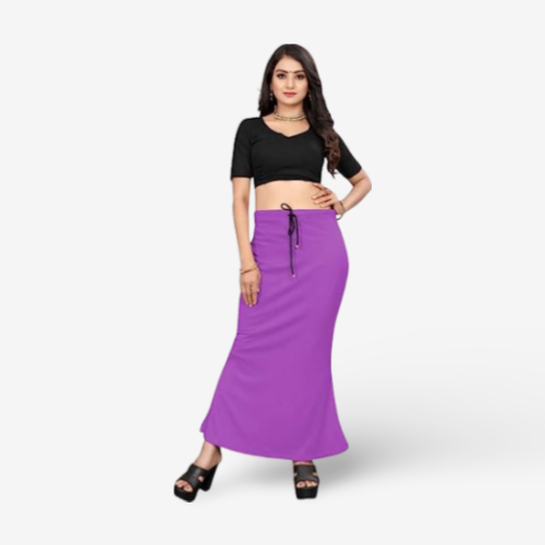 Lycra Saree Shapewear Petticoat for Women by Shreekama Purple Clothing Accessories for Party Festival Wedding Occasion in Noida