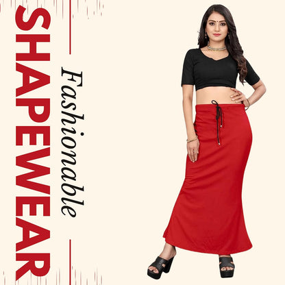 Lycra Saree Shapewear Petticoat for Women by Shreekama Red Clothing Accessories for Party Festival Wedding Occasion in Noida