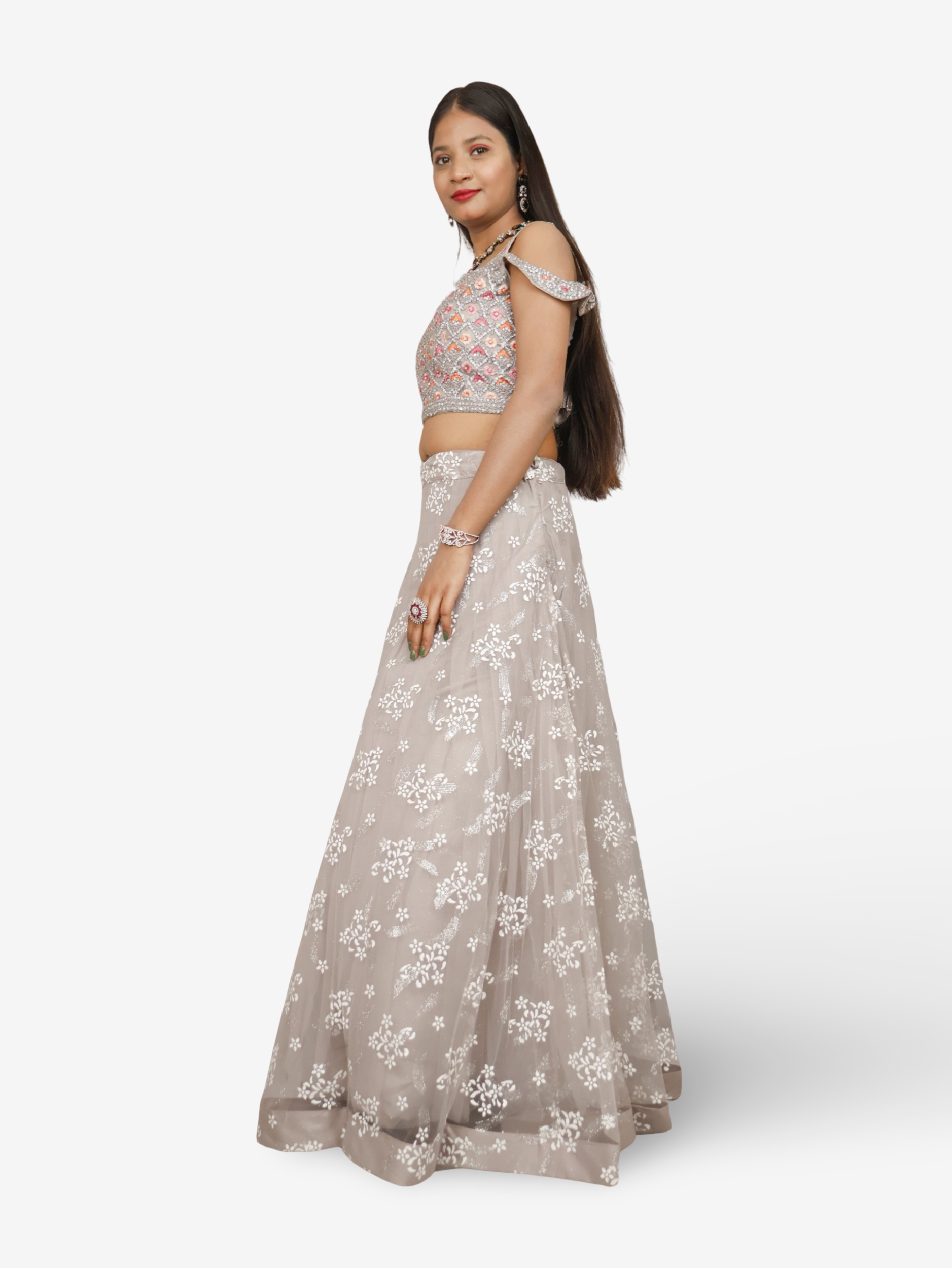 Photo of Off shoulder lehenga blouse | Mehendi outfits, Off shoulder lehenga,  Indian attire