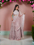 Lehenga Choli Set with Embroidery & Zari Thread Work by Shreekama Pink Designer Lehenga for Party Festival Wedding Occasion in Noida