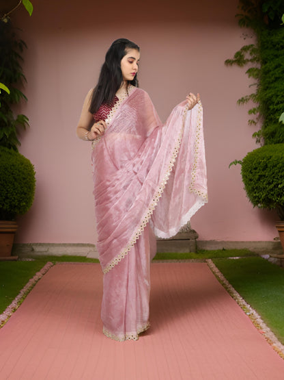 Designer Saree with Heavy Sequin &amp; Stone Work by Shreekama