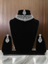 Silver Plated AD Necklace Set