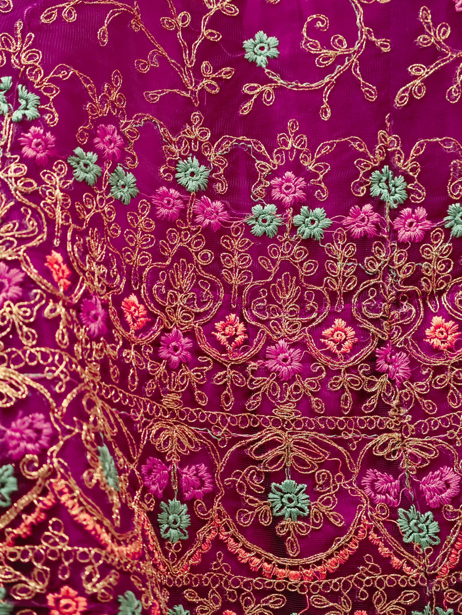Semi-Stitched Lehenga with Embroidery &amp; Zari Thread Work by Shreekama Purple Semi-Stitched Lehenga for Party Festival Wedding Occasion in Noida